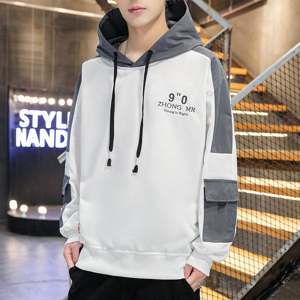spring 2021 new men's hooded sweater, korean slim base coat, long sleeve t-shirt coat 2061, Black
spring 2021 new men's hooded sweater, korean slim base coat, long sleeve t-shirt coat 2061, Black