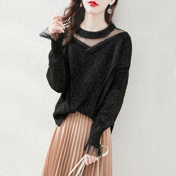women's sweaters 2021 spring casual long sleeve autumn knitted sweater women pullover korean style winter slim pull knitwear, White;black
women's sweaters 2021 spring casual long sleeve autumn knitted sweater women pullover korean style winter slim pull knitwear, White;black