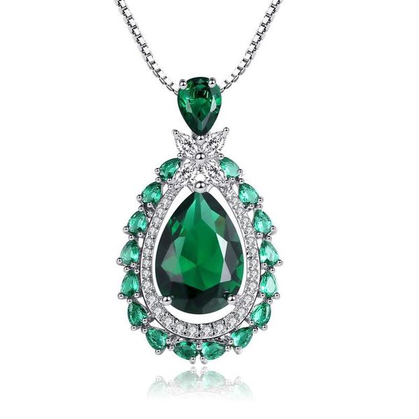 pendant necklaces 2021 waterdrop shaped emerald green crystal zircon for women fashion minimalist wedding jewelry n178, Silver
pendant necklaces 2021 waterdrop shaped emerald green crystal zircon for women fashion minimalist wedding jewelry n178, Silver