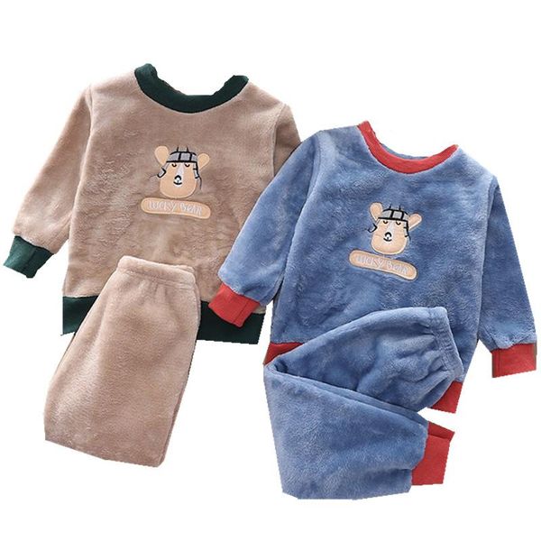 clothing sets autumn/winter baby boy girl clothes pajamas set thick flannel fleece homewear toddler child warm sleepwear kids home suit, White
clothing sets autumn/winter baby boy girl clothes pajamas set thick flannel fleece homewear toddler child warm sleepwear kids home suit, White