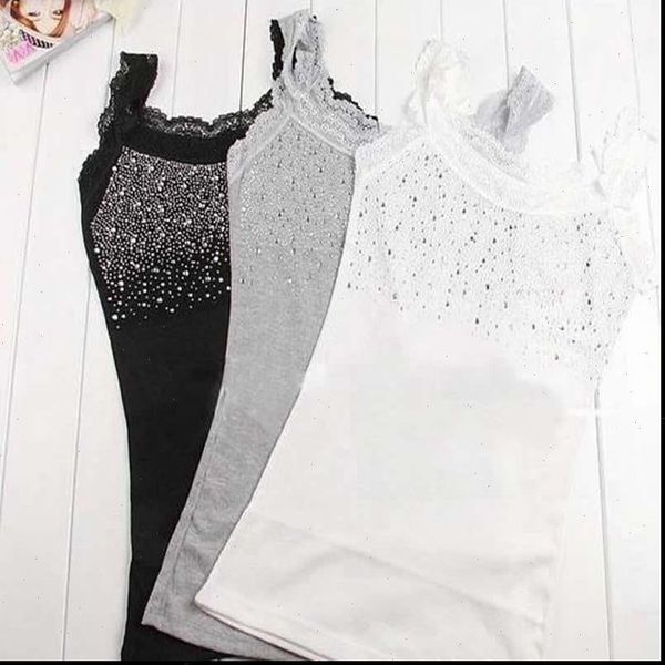 women rhinestone lace stunning based sleeveless vest tank tee t shirt black gray camisole cami shirt slim 20, White
women rhinestone lace stunning based sleeveless vest tank tee t shirt black gray camisole cami shirt slim 20, White