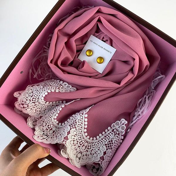 ethnic clothing design bubble chiffon with embroidered lace hijab magnet pin for muslim scarf solid color shawls headband islamic foulard, Red
ethnic clothing design bubble chiffon with embroidered lace hijab magnet pin for muslim scarf solid color shawls headband islamic foulard, Red