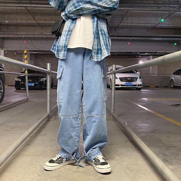 men's jeans men wide leg denim pant loose straight baggy streetwear skateboard pants s-5xl neutral trousers hip hop casual, Blue
men's jeans men wide leg denim pant loose straight baggy streetwear skateboard pants s-5xl neutral trousers hip hop casual, Blue