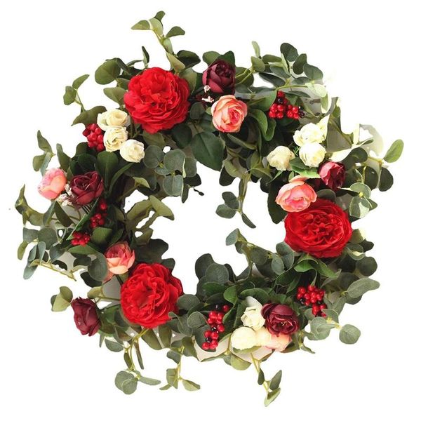 decorative flowers & wreaths artificial peony rose flower wreath for front door wall window wedding party farmhouse home christmas decoratio 
decorative flowers & wreaths artificial peony rose flower wreath for front door wall window wedding party farmhouse home christmas decoratio