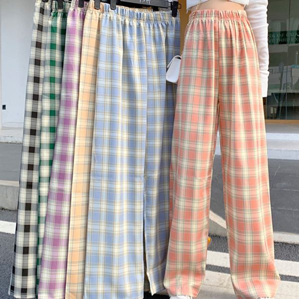 plaid pants women plus size wide pants loose oversized checked trousers korean style checkered pants fashion jokers, Black;white
plaid pants women plus size wide pants loose oversized checked trousers korean style checkered pants fashion jokers, Black;white