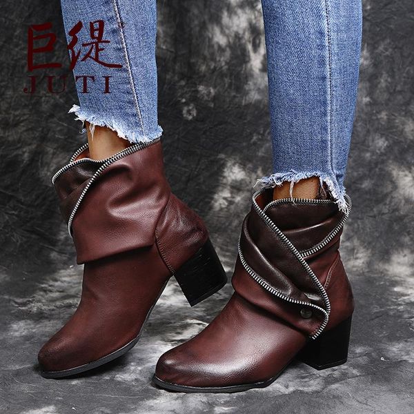 boots women's 2021 autumn ankle zipper high heels ladies shoe vintage pu leather woman booties fashion female elegant shoes, Black
boots women's 2021 autumn ankle zipper high heels ladies shoe vintage pu leather woman booties fashion female elegant shoes, Black