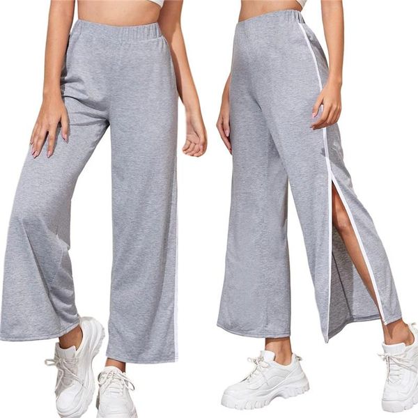 casual side slit sweatpants women high waisted joggers fashion streetwear comfortable pants trousers side split loose pants, Black;white
casual side slit sweatpants women high waisted joggers fashion streetwear comfortable pants trousers side split loose pants, Black;white