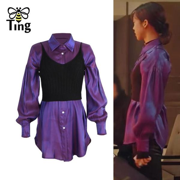 women's blouses & shirts tingfly penthouse drama clothes korean fashion women long tank casual blusas spring autumn trenday female, White
women's blouses & shirts tingfly penthouse drama clothes korean fashion women long tank casual blusas spring autumn trenday female, White