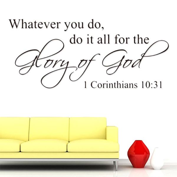 wallpapers whatever you do it for the glory of god religious christian wall decal sticker art mural home decor
wallpapers whatever you do it for the glory of god religious christian wall decal sticker art mural home decor