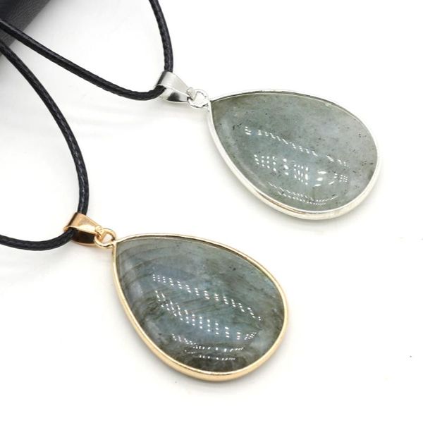 pendant necklaces natural flash labradorite stone wax thread necklace pendants charms for women jewelry gift size 23x34mm length 40cm, Silver
pendant necklaces natural flash labradorite stone wax thread necklace pendants charms for women jewelry gift size 23x34mm length 40cm, Silver