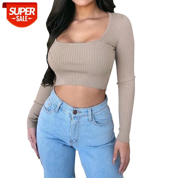 skinny women short t-shirt fashion solid square collar long sleeve female crop autumn winter rib knitted khaki tshirts #qk75, White
skinny women short t-shirt fashion solid square collar long sleeve female crop autumn winter rib knitted khaki tshirts #qk75, White