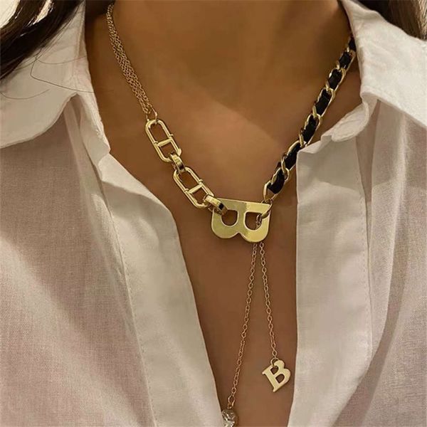 hbp trend letter stitching hip hop fashion net red punk clavicle chain simple necklace, Silver
hbp trend letter stitching hip hop fashion net red punk clavicle chain simple necklace, Silver