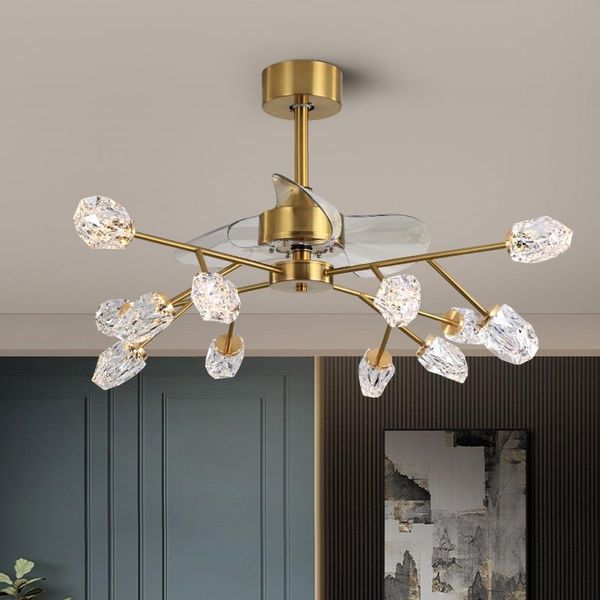 ceiling fans nordic light luxury invisible fan lamp living room crystal personality smart restaurant bedroom chandelier
ceiling fans nordic light luxury invisible fan lamp living room crystal personality smart restaurant bedroom chandelier
