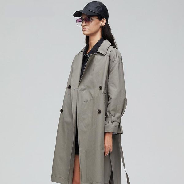 women's trench coats 2021 autumn double-breasted casual woman straight long fashion female england style streetwear, Tan;black
women's trench coats 2021 autumn double-breasted casual woman straight long fashion female england style streetwear, Tan;black