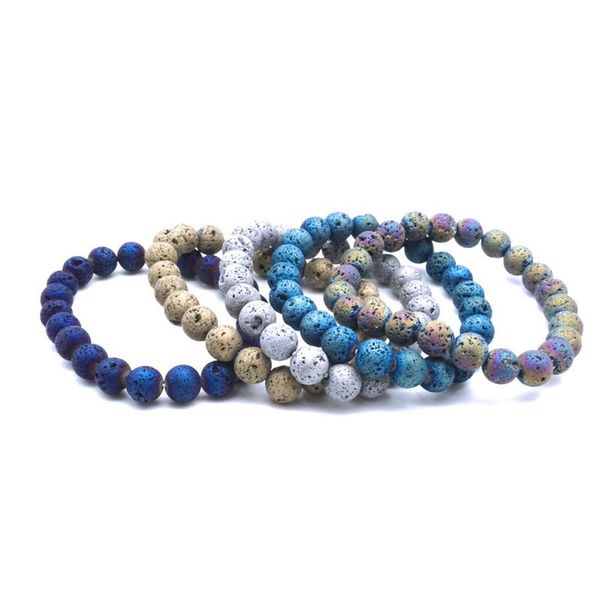 beaded, strands 6/8/10mm lava stone beads bracelet diy essential oil diffuser man woman plating rock yoga strand jewelry, Black
beaded, strands 6/8/10mm lava stone beads bracelet diy essential oil diffuser man woman plating rock yoga strand jewelry, Black