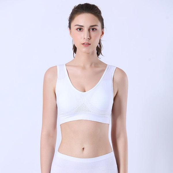 shockproof padded sports bra women breathable sports bra absorb sweat athletic gym running fitness yoga sport vest plus size, White;black
shockproof padded sports bra women breathable sports bra absorb sweat athletic gym running fitness yoga sport vest plus size, White;black
