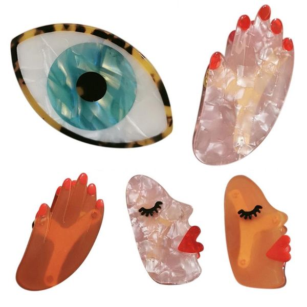 hair clips & barrettes funny acrylic claw non slip strong hold big eyes palm face fashion styling accessories, Golden;silver
hair clips & barrettes funny acrylic claw non slip strong hold big eyes palm face fashion styling accessories, Golden;silver