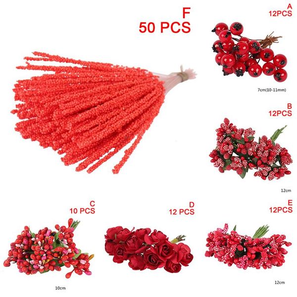 12/50pc fake flower red hybrid flower cherry stamens berries bundle diy cake christmas wedding gift box wreaths craft decoration
12/50pc fake flower red hybrid flower cherry stamens berries bundle diy cake christmas wedding gift box wreaths craft decoration