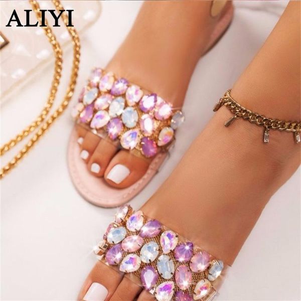 summer rhinestone sandals 2021 new fashion bling round toe soft ladies casual slides 35-43 big size female flat beach slippers, Black
summer rhinestone sandals 2021 new fashion bling round toe soft ladies casual slides 35-43 big size female flat beach slippers, Black