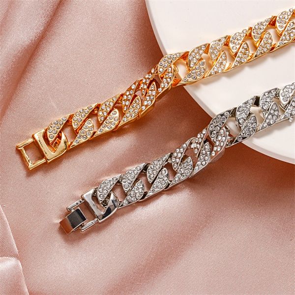 miami bar cuban chain bracelet luxury men shiny ice diamond gold and silver hip hop rap bracelets designer ladies jewelry necklace, Golden;silver
miami bar cuban chain bracelet luxury men shiny ice diamond gold and silver hip hop rap bracelets designer ladies jewelry necklace, Golden;silver