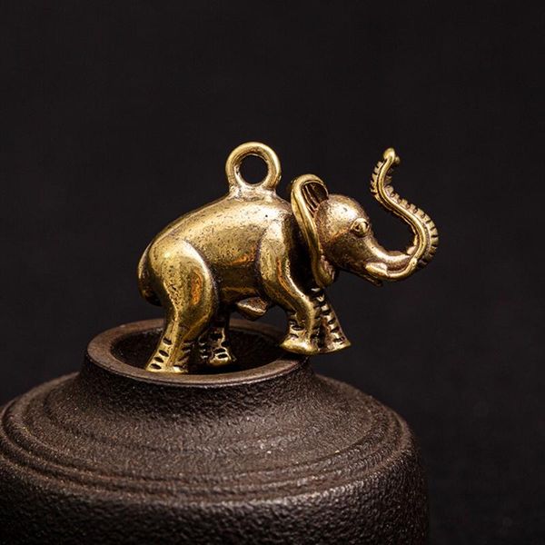decorative objects & figurines retro cute pure copper brass solid elephant keychain chain pendant crafts brand and high quality
decorative objects & figurines retro cute pure copper brass solid elephant keychain chain pendant crafts brand and high quality