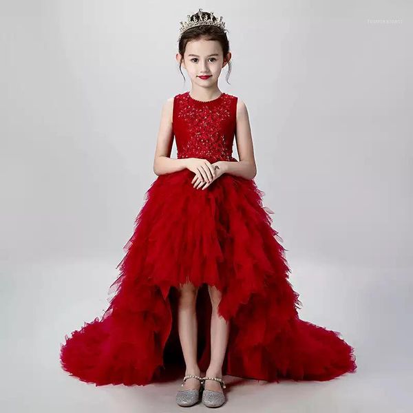 girl's dresses flower girl illusion sequined embroidery pearls sleeveless o-neck princess knee-length tulle lace kids party gown h4621, Red;yellow
girl's dresses flower girl illusion sequined embroidery pearls sleeveless o-neck princess knee-length tulle lace kids party gown h4621, Red;yellow
