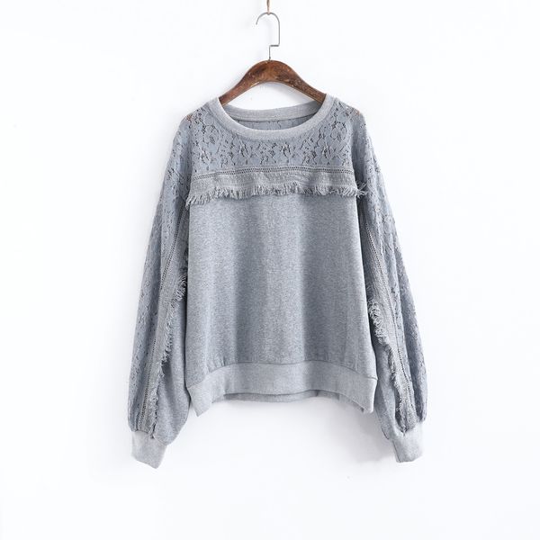 2021 autumn new jacquard hollow out lace patchwork tassel pullover o neck loose hoodies women rw9j, Black
2021 autumn new jacquard hollow out lace patchwork tassel pullover o neck loose hoodies women rw9j, Black