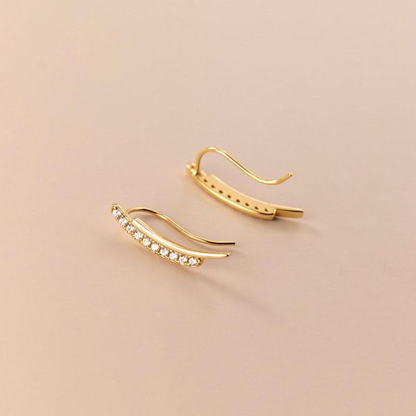 stud real 925 sterling silver earrings for women kids girls cz zircon simple lines minimalist earings fashion jewelry, Golden;silver
stud real 925 sterling silver earrings for women kids girls cz zircon simple lines minimalist earings fashion jewelry, Golden;silver