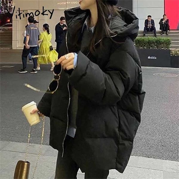 yitimoky winter jacket women oversize parka coat thick warm cotton puffer black hooded padded 211216
yitimoky winter jacket women oversize parka coat thick warm cotton puffer black hooded padded 211216