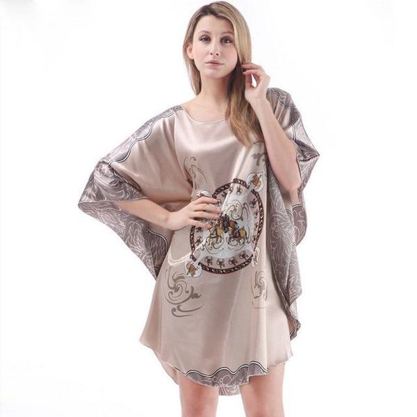 women's sleepwear summer night robe fashion chinese style bath gown faux silk nightgown mujer pijama flower y8641, Black;red
women's sleepwear summer night robe fashion chinese style bath gown faux silk nightgown mujer pijama flower y8641, Black;red