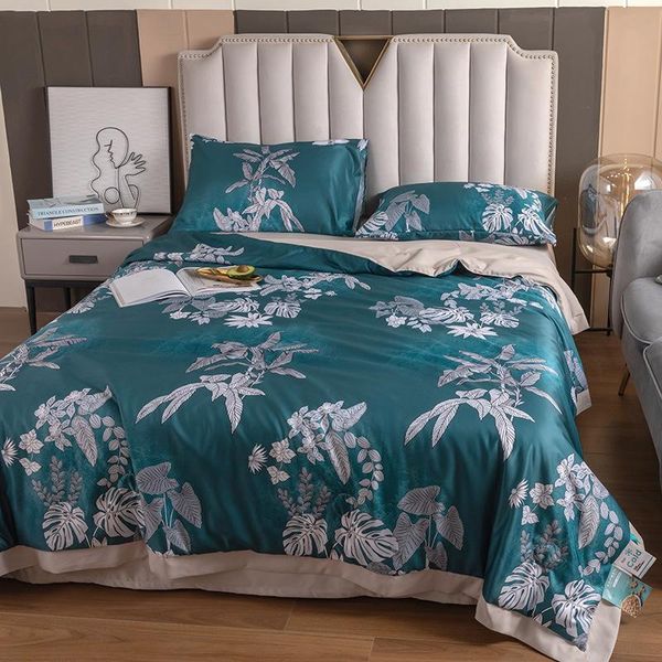 bedding sets summer quilt 4 pieces tencel soybean protein fiber quilt, cool air conditioning
bedding sets summer quilt 4 pieces tencel soybean protein fiber quilt, cool air conditioning