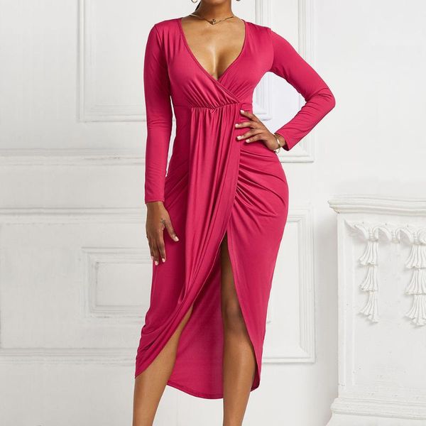 casual dresses tight long sleeve v-neck summer dress vestidos woman robe vintage maxi bodycon clothes plus size longue, Black;gray
casual dresses tight long sleeve v-neck summer dress vestidos woman robe vintage maxi bodycon clothes plus size longue, Black;gray