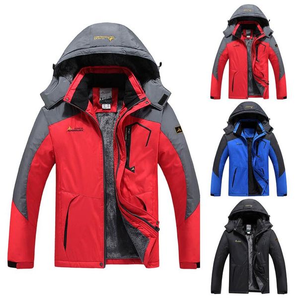 men's jackets telotuny fashion man's winter warm color splice waterproof windbreaker casual long sleeve hooded snowboarding coat, Black;brown
men's jackets telotuny fashion man's winter warm color splice waterproof windbreaker casual long sleeve hooded snowboarding coat, Black;brown