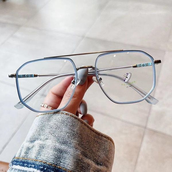 fashion sunglasses frames retro double bridges square women anti-blue-ray glasses frame tr90 spring hinge men optical computer 2021, Black
fashion sunglasses frames retro double bridges square women anti-blue-ray glasses frame tr90 spring hinge men optical computer 2021, Black