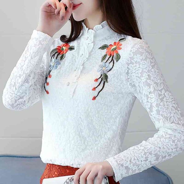 blusas mujer de moda autumn long sleeve floral embroidery lace blouse plus size women womens and blouses c164 210602, White
blusas mujer de moda autumn long sleeve floral embroidery lace blouse plus size women womens and blouses c164 210602, White