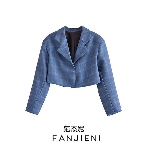 fanny style women's fashion versatile lattice small suit slim short coat, Black;brown
fanny style women's fashion versatile lattice small suit slim short coat, Black;brown