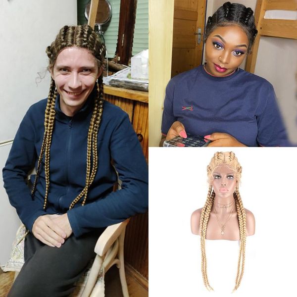 synthetic wigs braided lace front box braid wig toocci drop 36 inches long tresse cornrow african for women, Black
synthetic wigs braided lace front box braid wig toocci drop 36 inches long tresse cornrow african for women, Black
