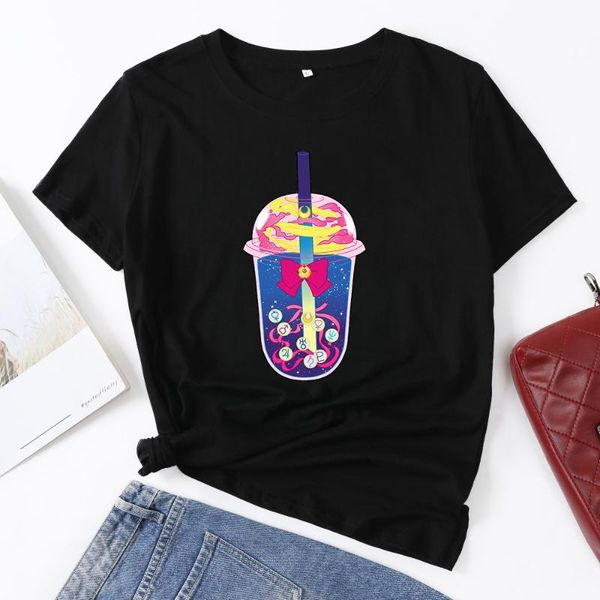 sailor moon boba funny t shirt female print anime girl harajuku clothes cute cartoon t-shirt kawaii women tees, White
sailor moon boba funny t shirt female print anime girl harajuku clothes cute cartoon t-shirt kawaii women tees, White