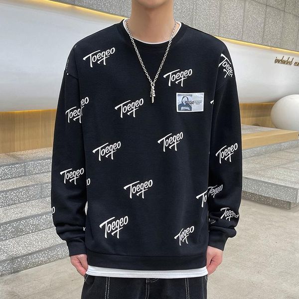 men's hoodies & sweatshirts tfetters black letter men 2021 long sleeve round neck pullover fake two pieces sweatshirt korean fashion cl
men's hoodies & sweatshirts tfetters black letter men 2021 long sleeve round neck pullover fake two pieces sweatshirt korean fashion cl