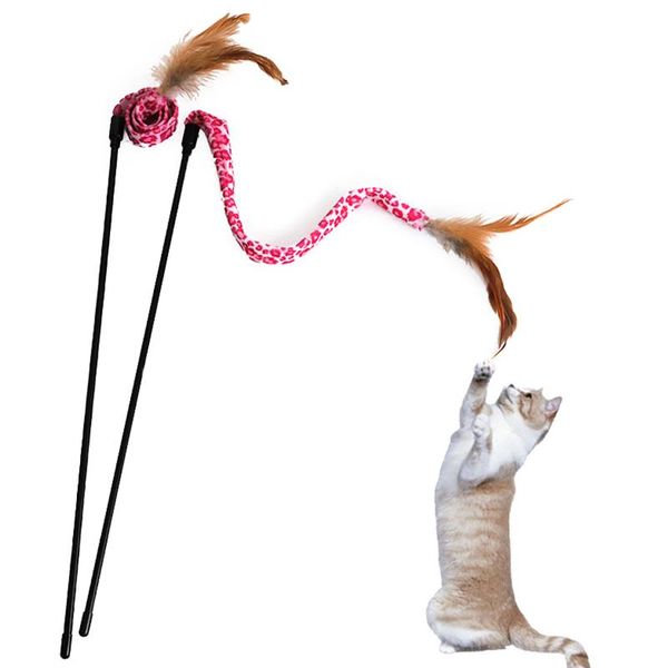 cat toys interactive feather teaser stick leopard pattern funny kitten small pet supplies
cat toys interactive feather teaser stick leopard pattern funny kitten small pet supplies