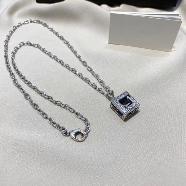 chains classic g logo 925 sterling silver pierced air conditioning class striped double letter necklace, exquisite retro personality, t
chains classic g logo 925 sterling silver pierced air conditioning class striped double letter necklace, exquisite retro personality, t