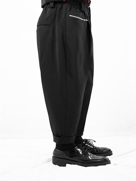 men's pants style hair stylist personality loose casual fashion club harlan oversize performance suit, Black
men's pants style hair stylist personality loose casual fashion club harlan oversize performance suit, Black