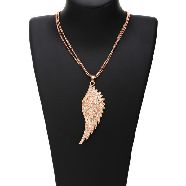 pendant necklaces long statement necklace for women vintage gothic feather angel wing pendants silvery kettingen kolye jewelry 27" chai, Silver
pendant necklaces long statement necklace for women vintage gothic feather angel wing pendants silvery kettingen kolye jewelry 27" chai, Silver