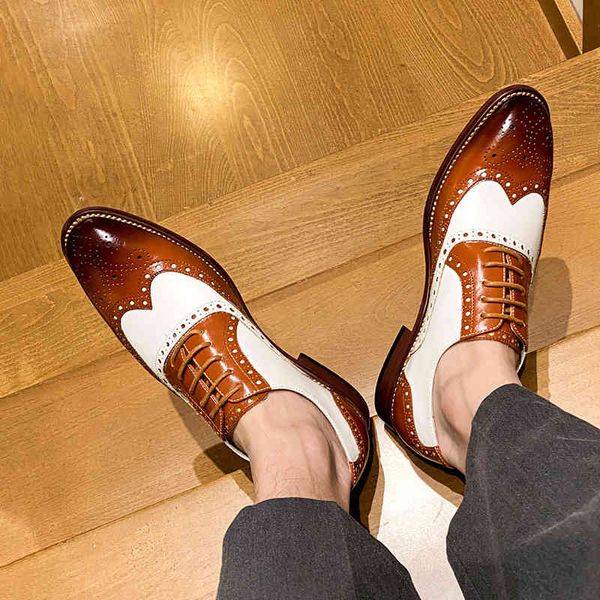 2021 spring and summer british men's busins drs leather shoes pointed lace up brock carved nightcb hairdrser, Black
2021 spring and summer british men's busins drs leather shoes pointed lace up brock carved nightcb hairdrser, Black