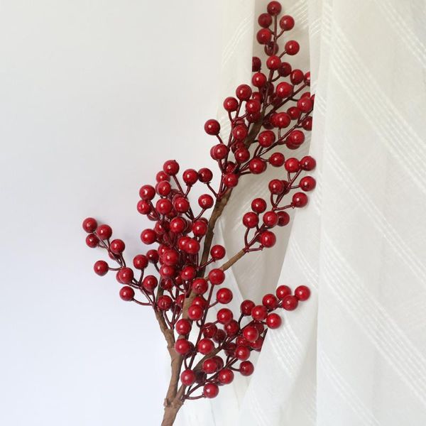 decorative flowers & wreaths artificial plants holly red berry foam fruit simulation flower for christmas garden decoration home accessories
decorative flowers & wreaths artificial plants holly red berry foam fruit simulation flower for christmas garden decoration home accessories