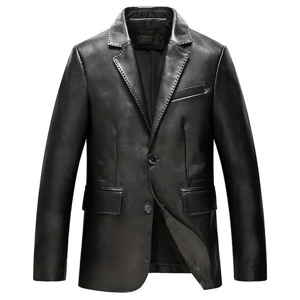 men's leather & faux mens genuine pure natural sheep black lapel collar mid-length fashion slim sheepskin jacket coat large size xxl
men's leather & faux mens genuine pure natural sheep black lapel collar mid-length fashion slim sheepskin jacket coat large size xxl