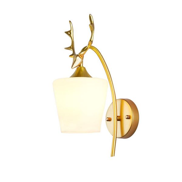 wall lamp contemporary staghorn frosted glass lampshade iron base gold black bedroom bedside study light
wall lamp contemporary staghorn frosted glass lampshade iron base gold black bedroom bedside study light