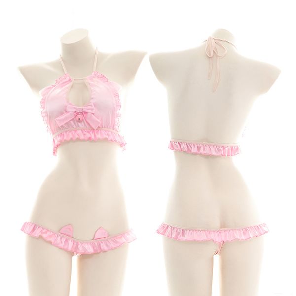 sexyy erotic lingerie three-point hollow skirt pink bikini sweet halter bunny girl role play costume rabbit cosplay underwear, Red;black
sexyy erotic lingerie three-point hollow skirt pink bikini sweet halter bunny girl role play costume rabbit cosplay underwear, Red;black