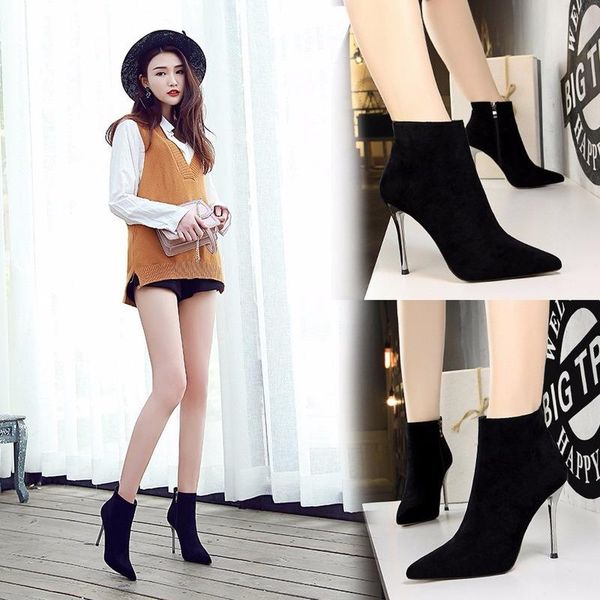 boots classic for women 2021 winter warm shoes high heels ladies party ankle booties slim spring fashion designers, Black
boots classic for women 2021 winter warm shoes high heels ladies party ankle booties slim spring fashion designers, Black