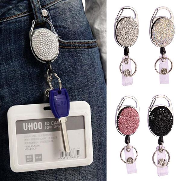 keychains crystal retractable pull keychain shinny badge reel id lanyard name tag card key holder car chain belt clips, Silver
keychains crystal retractable pull keychain shinny badge reel id lanyard name tag card key holder car chain belt clips, Silver